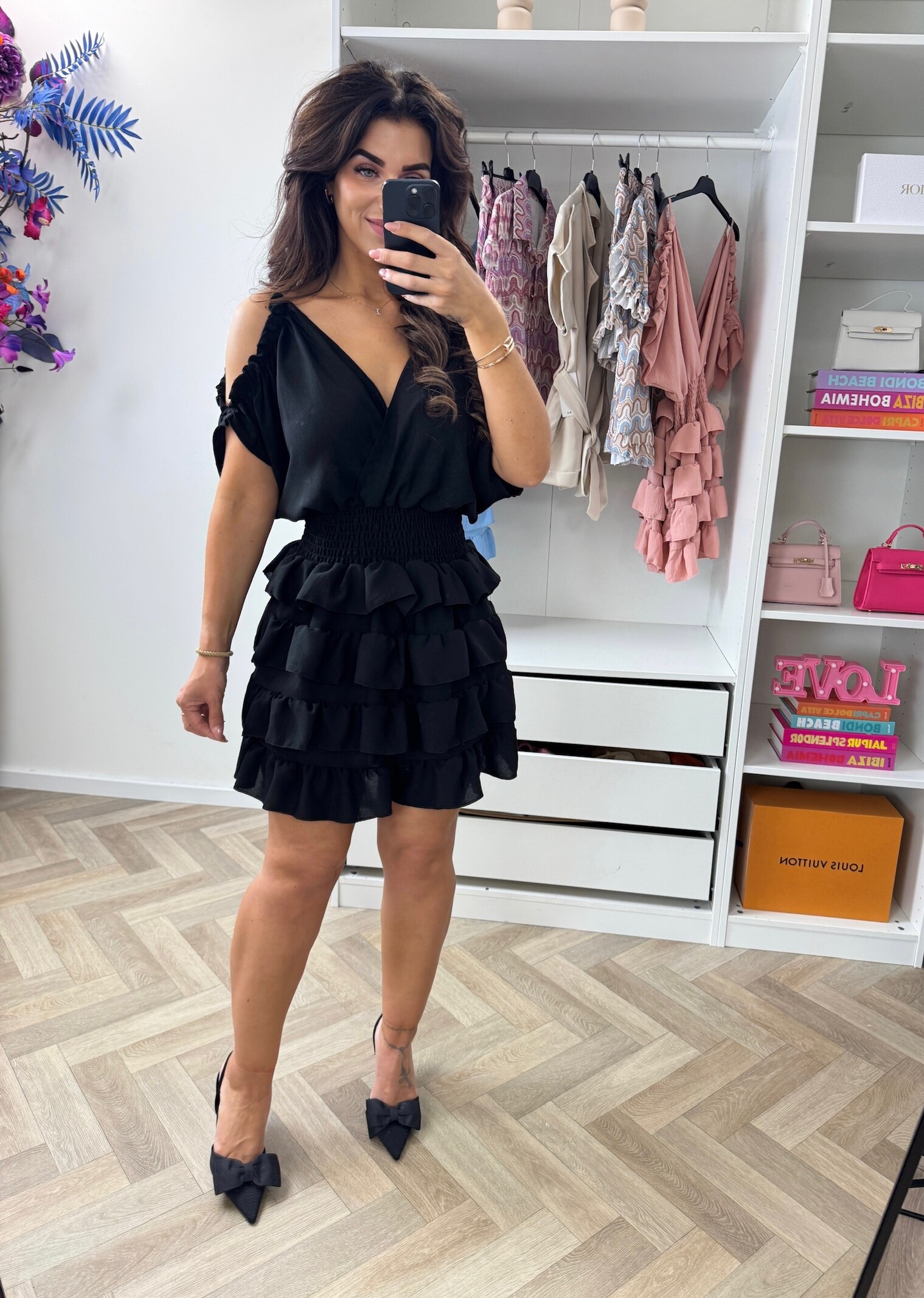 Dress Bella Ruffle Black