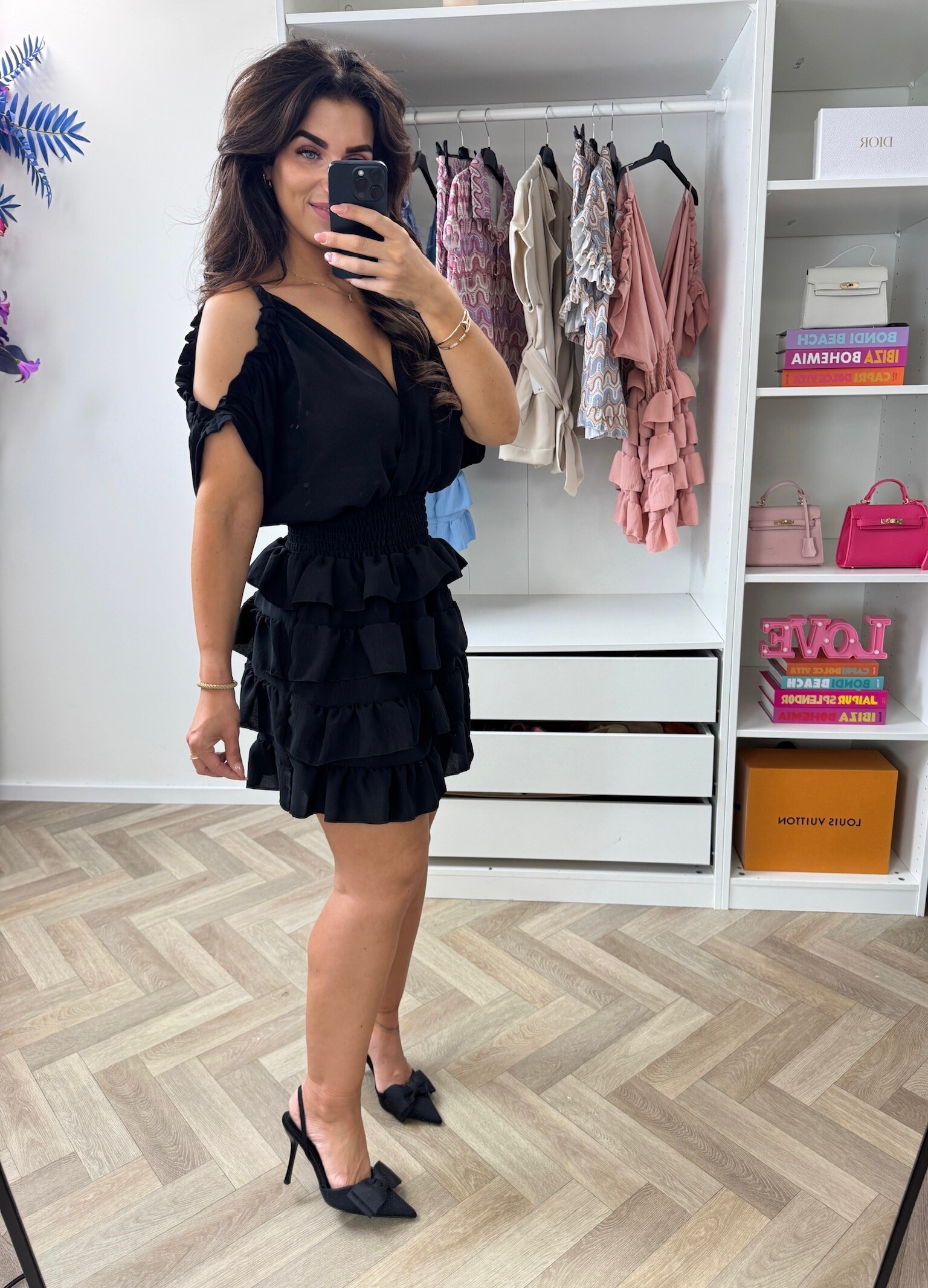 Dress Bella Ruffle Black