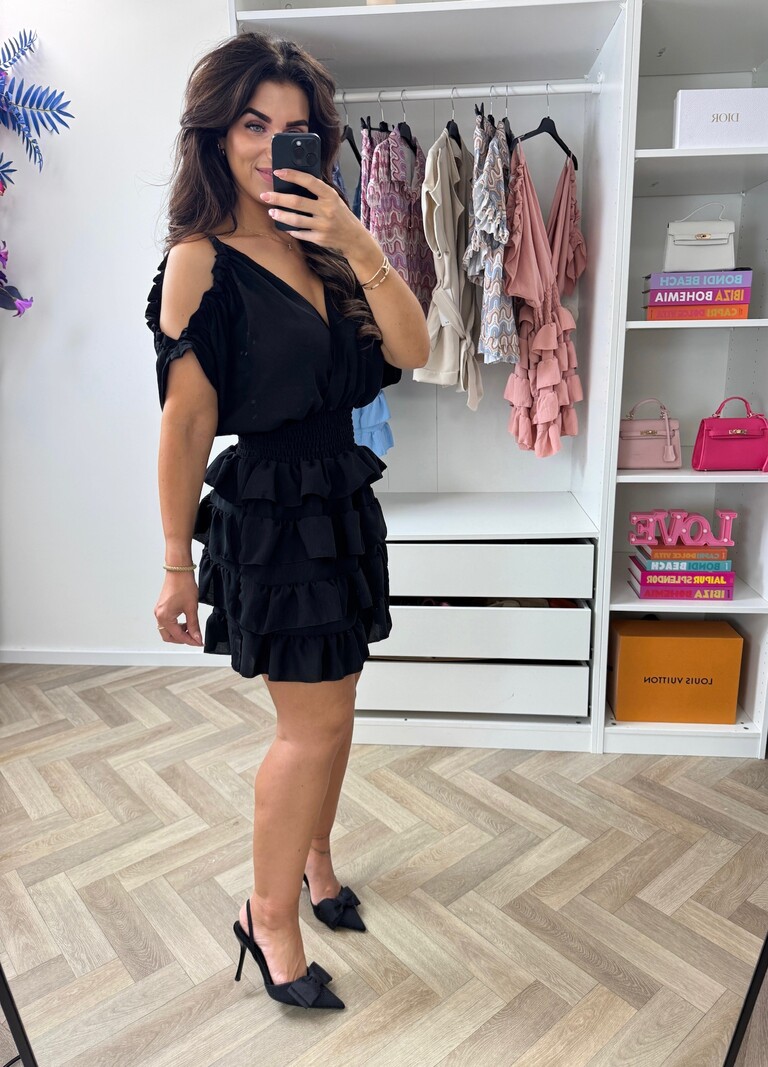 Dress Bella Ruffle Black