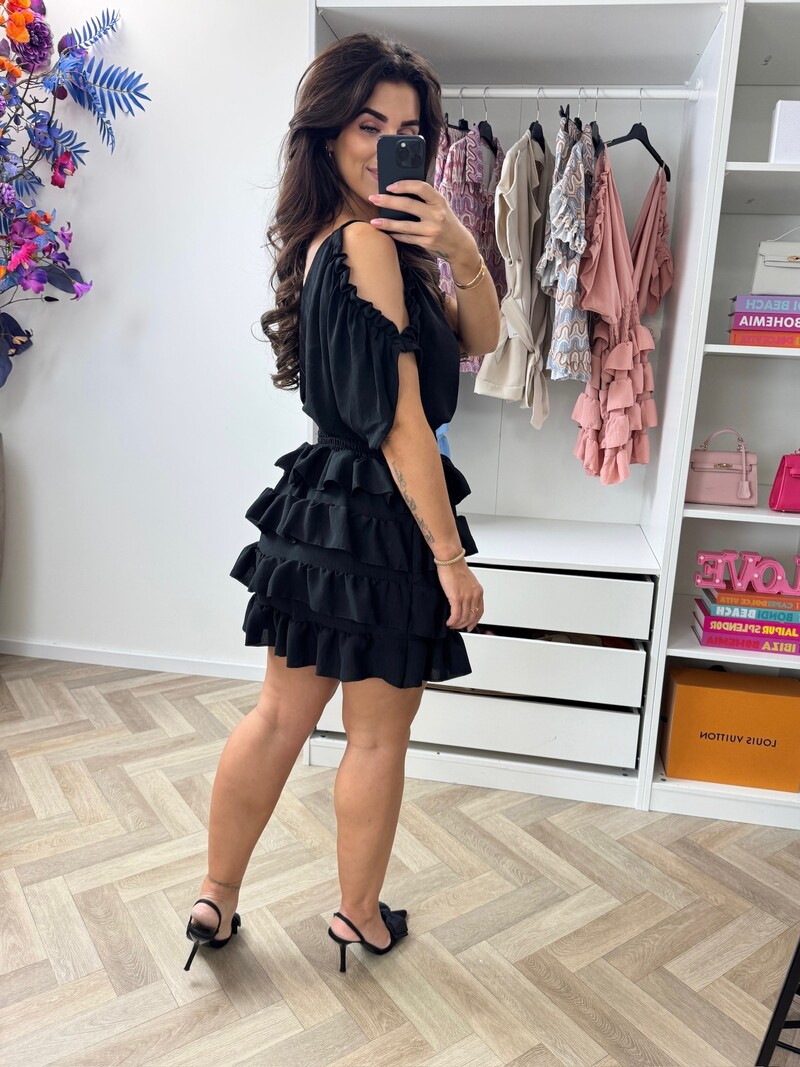 Dress Bella Ruffle Black