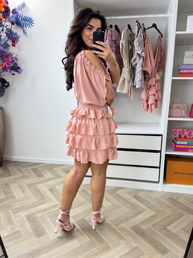 Dress Bella Ruffle Pink
