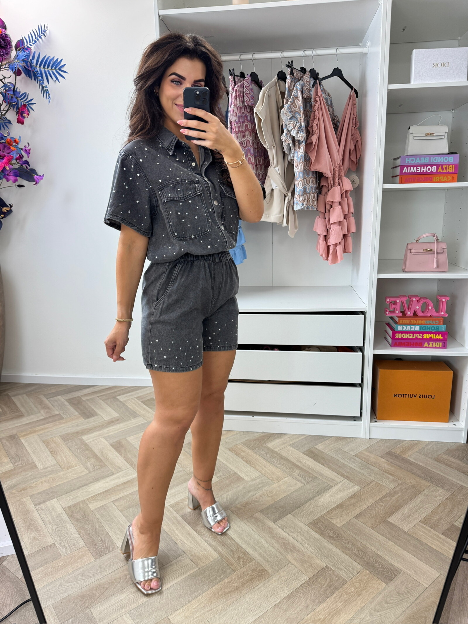 Denim Set koko Diamonds Grey 8833