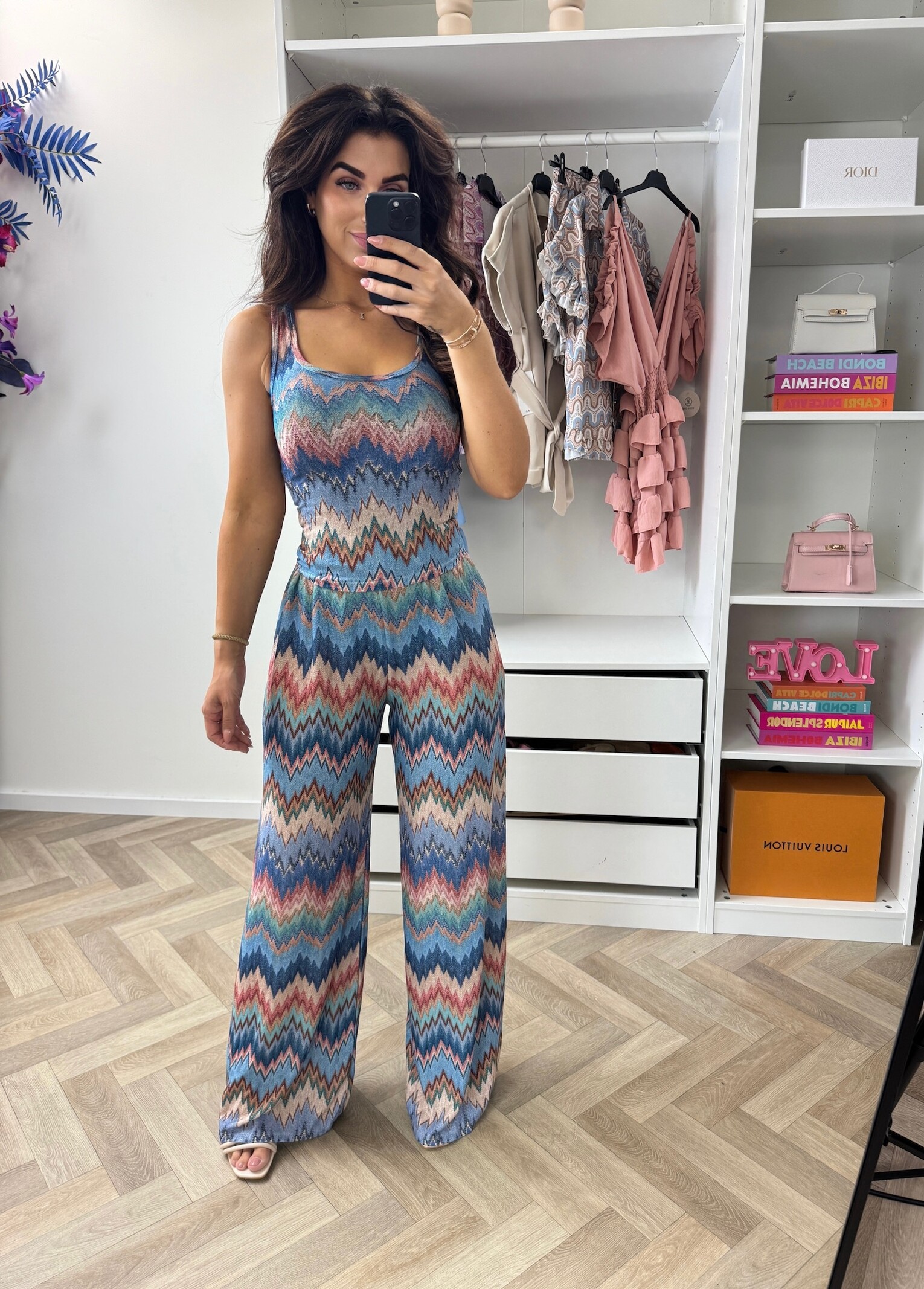 Long Set Lurex Glam Blue