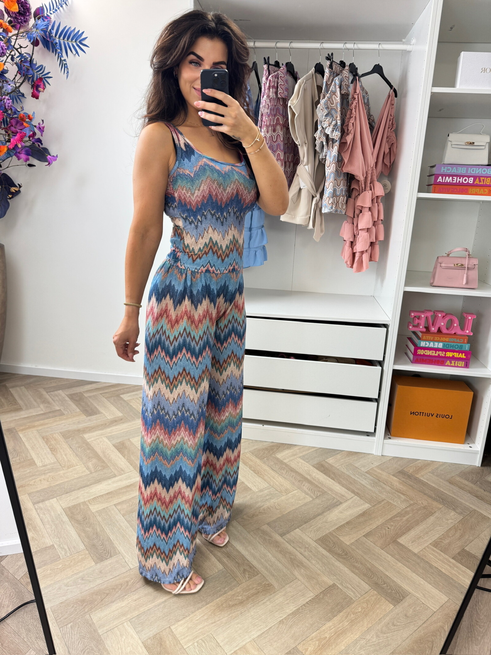 Long Set Lurex Glam Blue
