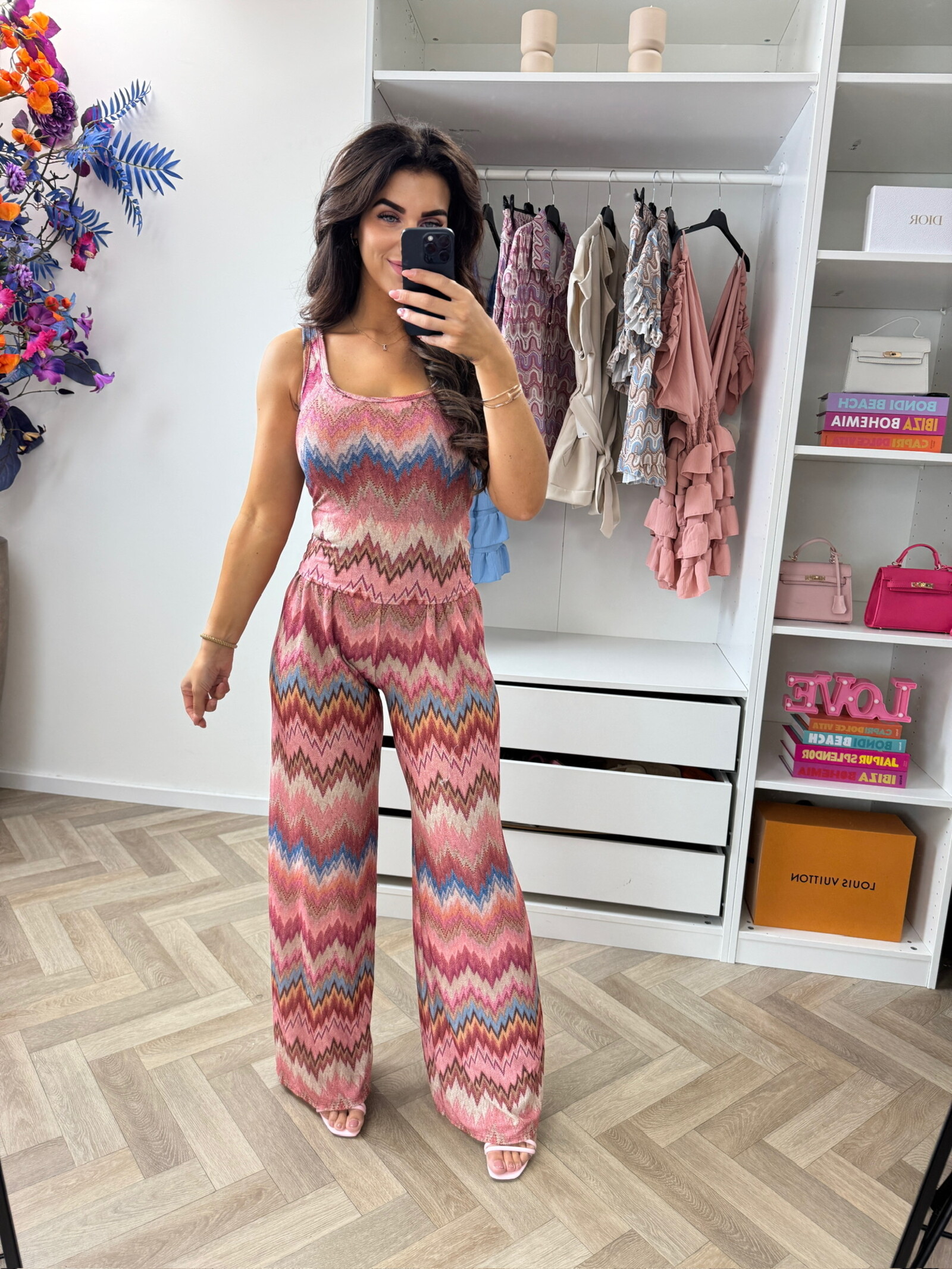 Long Set Lurex Glam Pink
