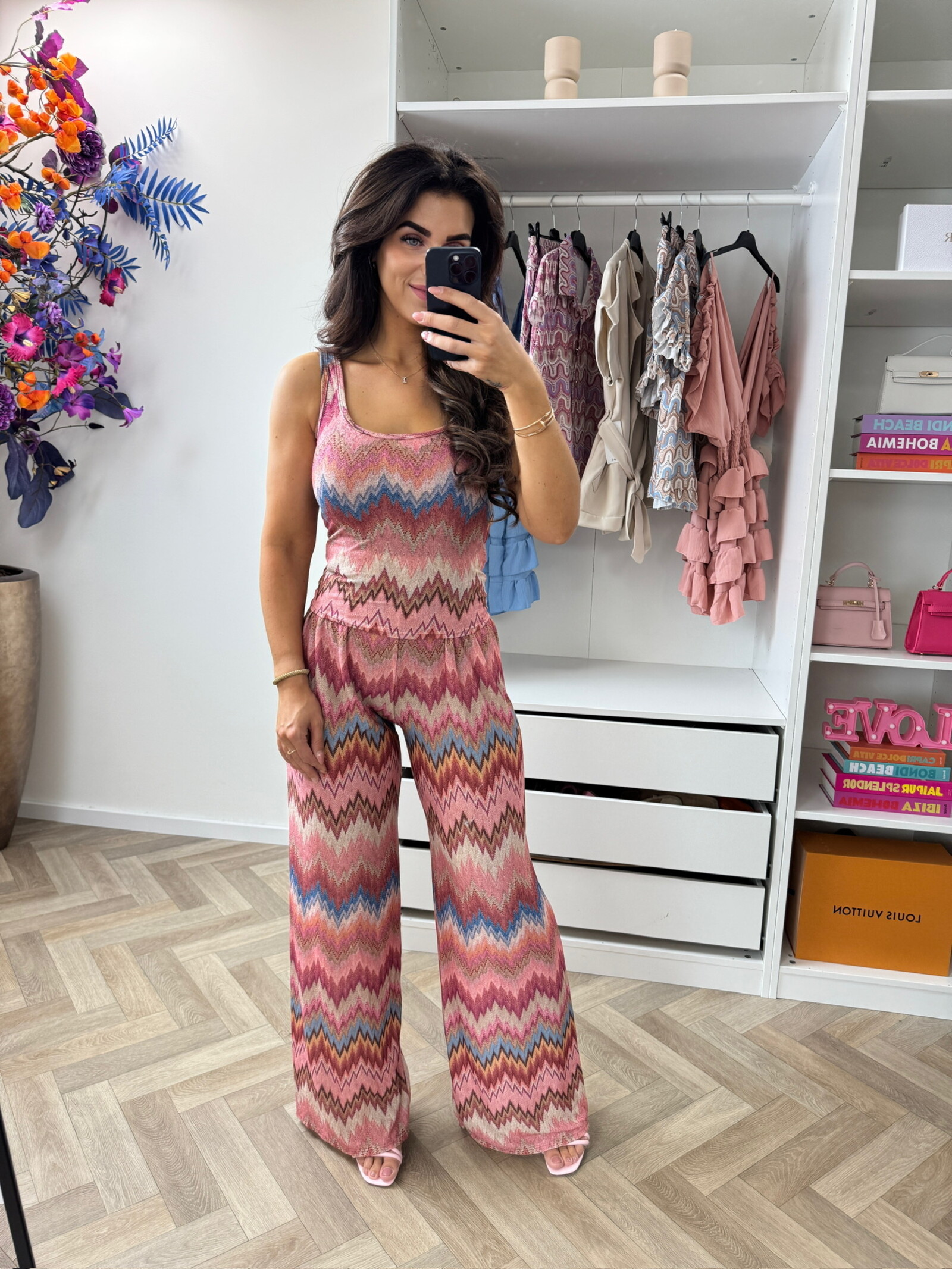 Long Set Lurex Glam Pink