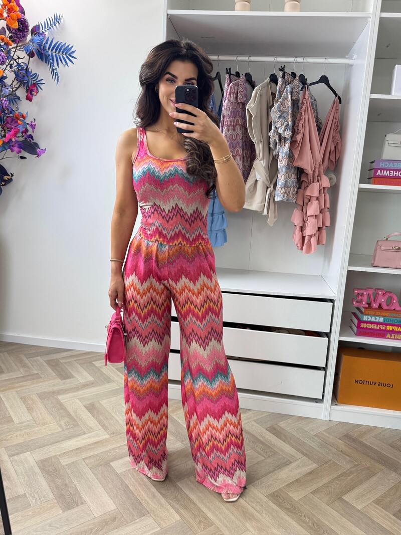 Long Set Lurex Glam Fuchsia