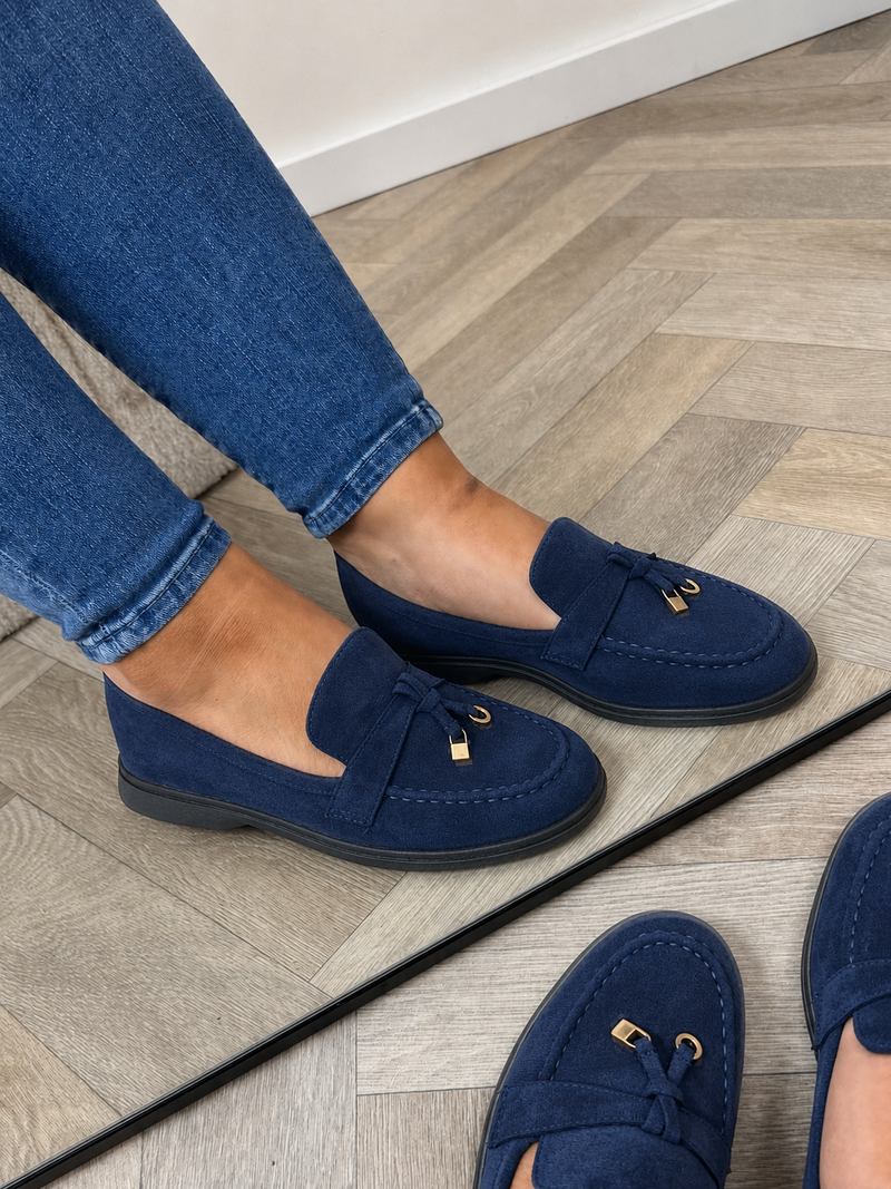 Classic Loafers Suede Navy 3660-4