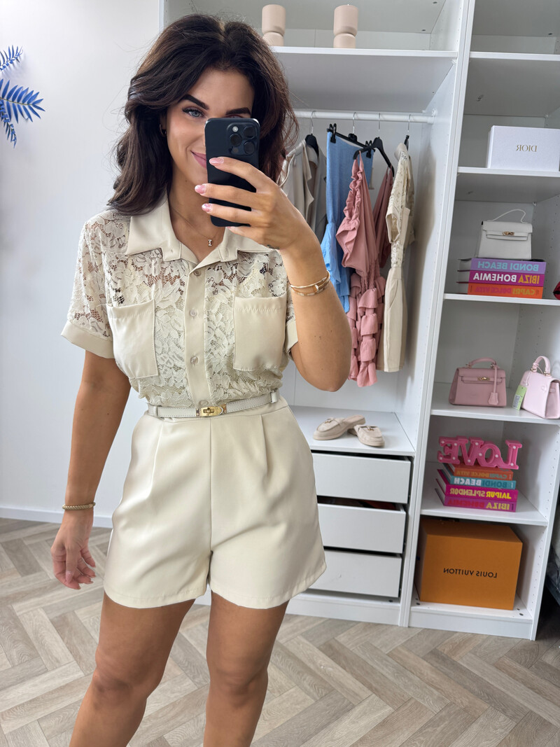 Jumpsuit Missy Lace Beige