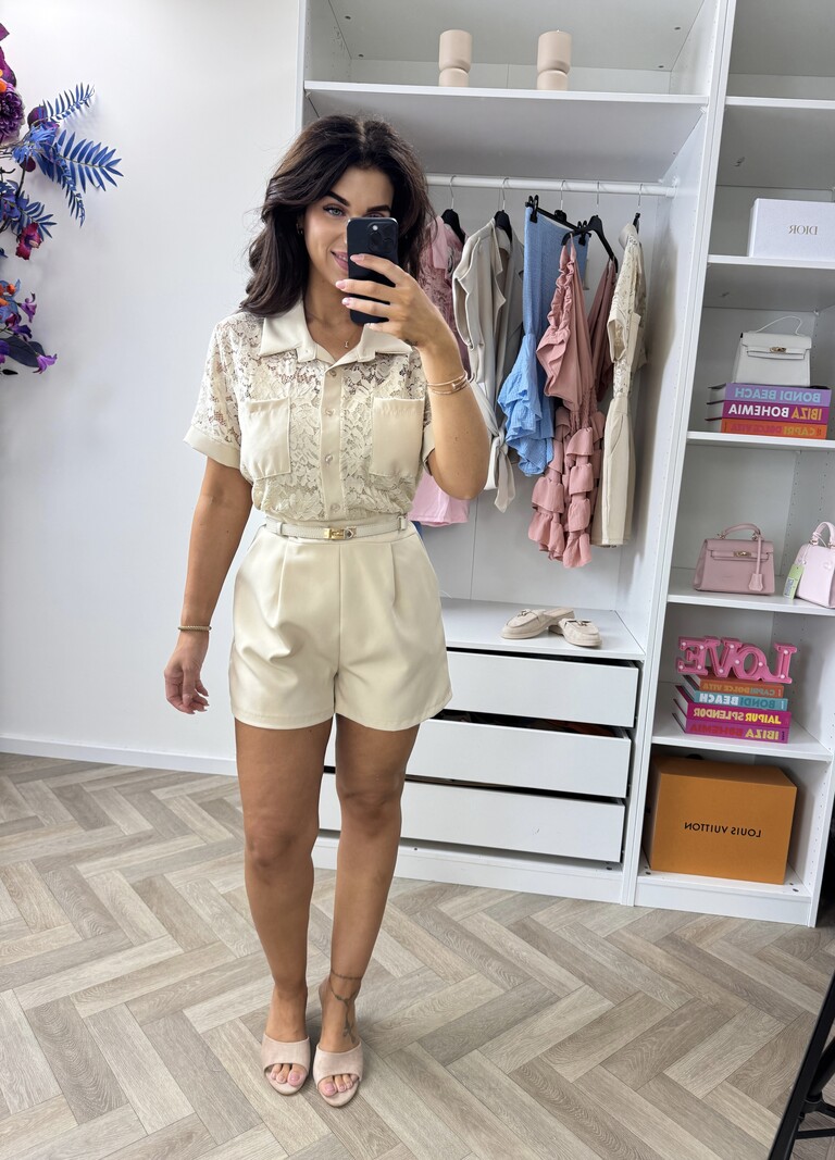 Jumpsuit Missy Lace Beige