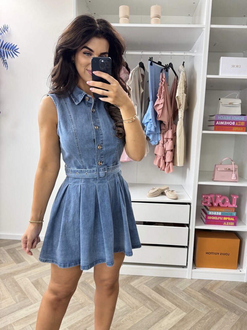 Dress Hailey Denim YX1136 Denim Blue