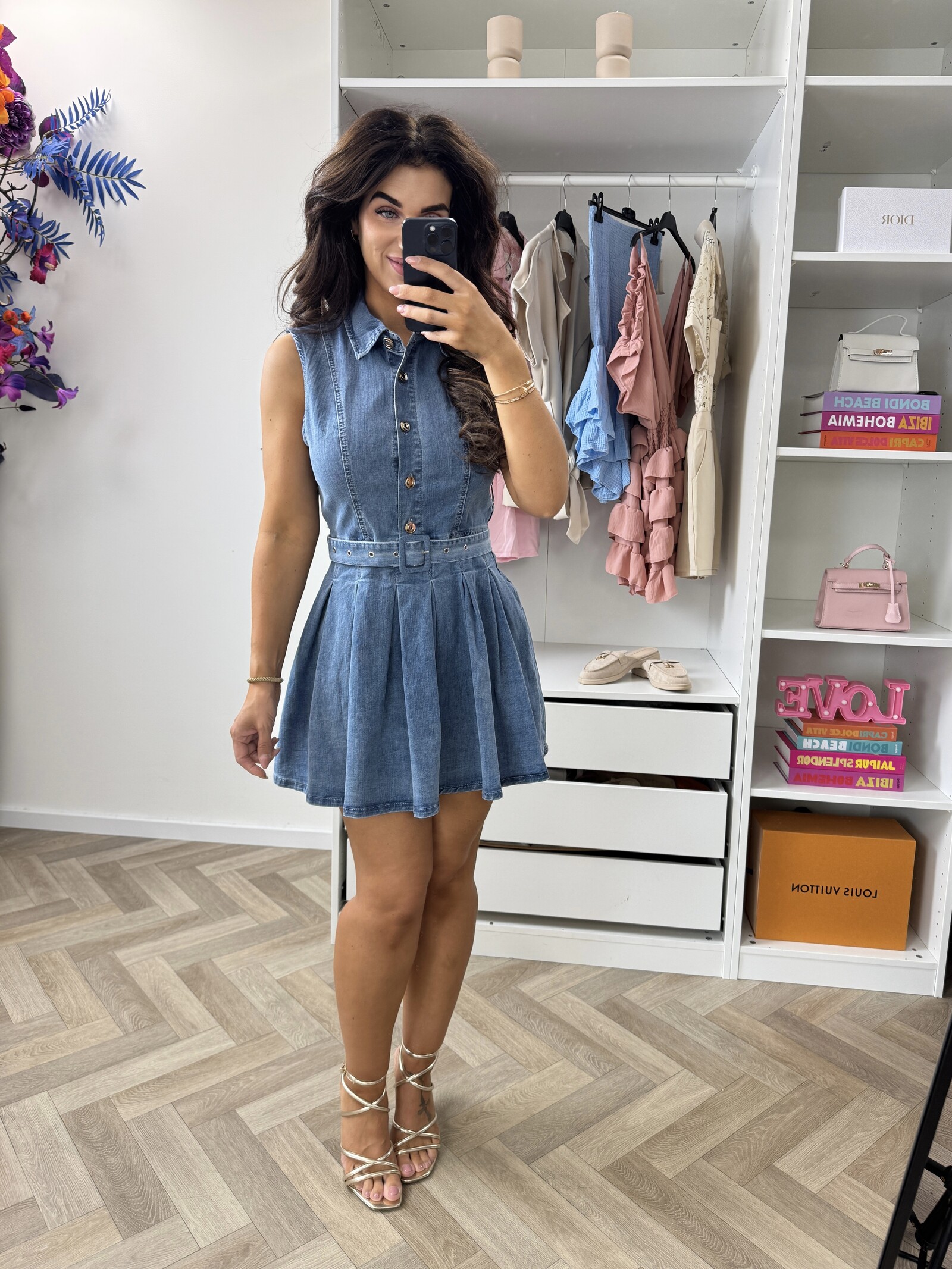 Dress Hailey Denim YX1136 Denim Blue