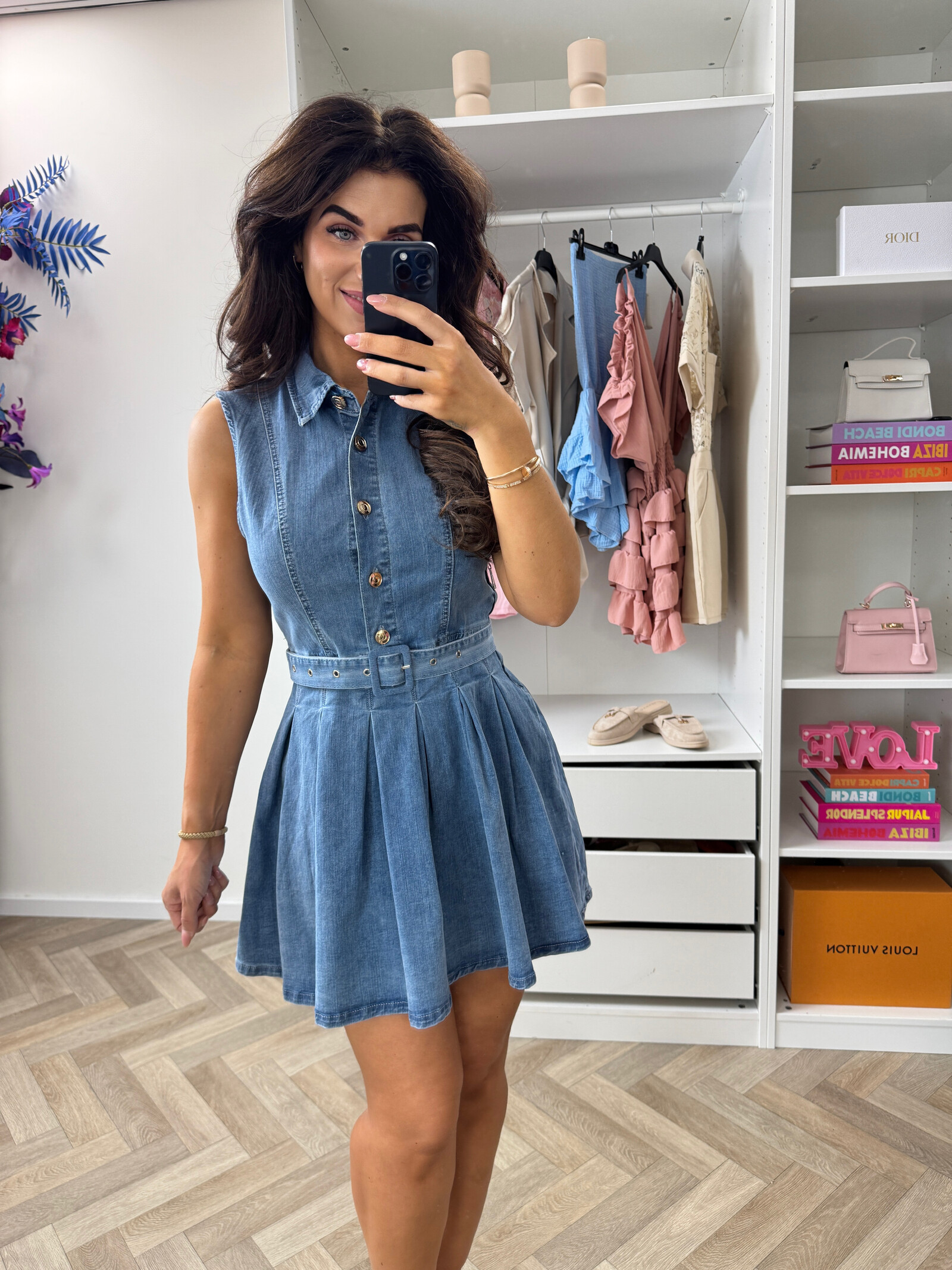 Dress Hailey Denim YX1136 Denim Blue