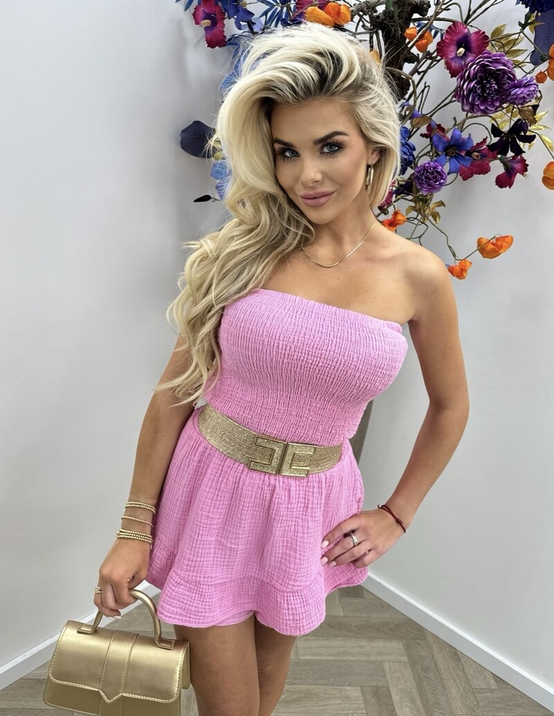 Jumpsuit Lillie Ruffle Pink