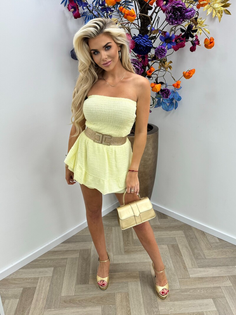 Jumpsuit Lillie Ruffle Yellow