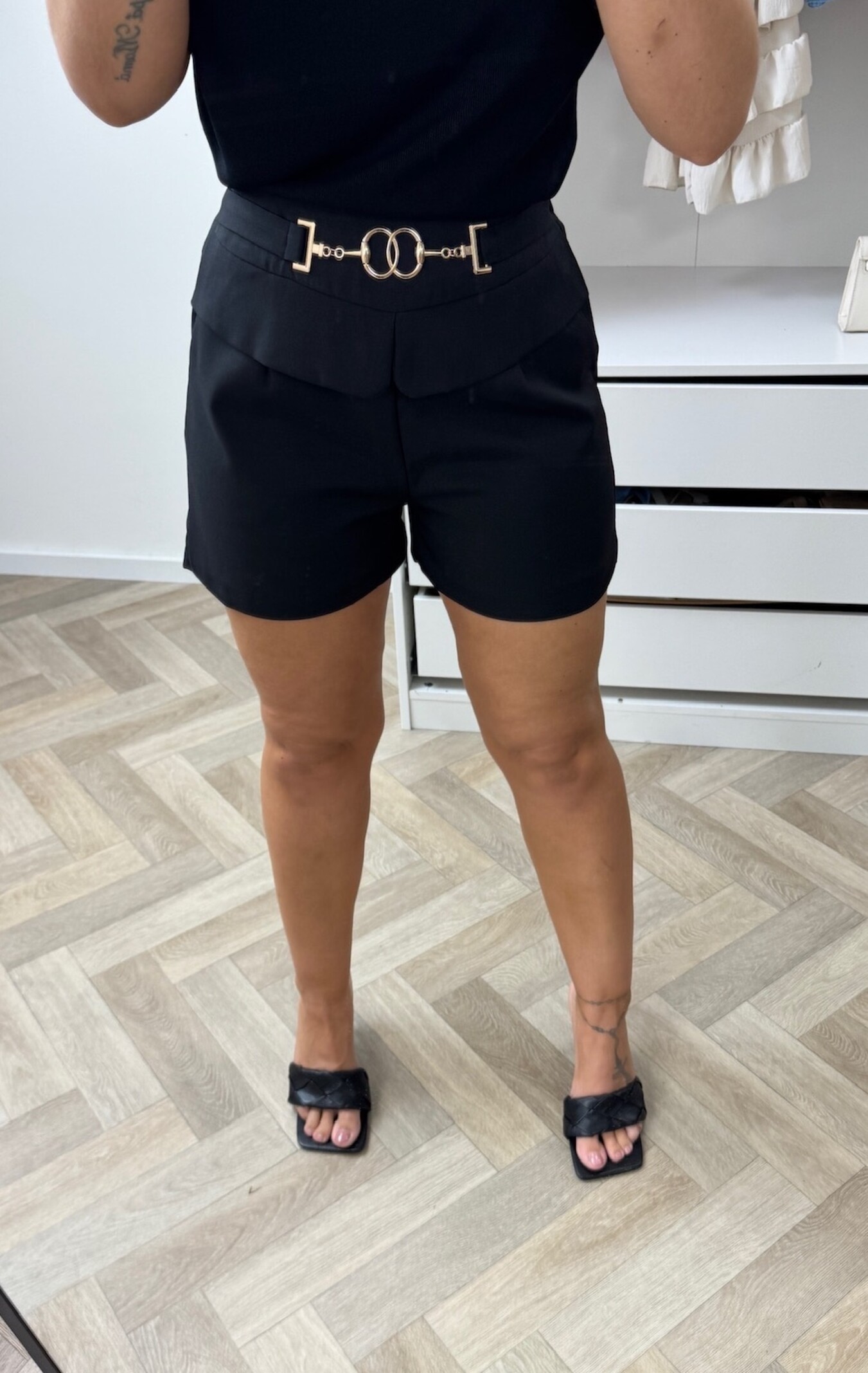Skort Gold Detail VMCN558 Black