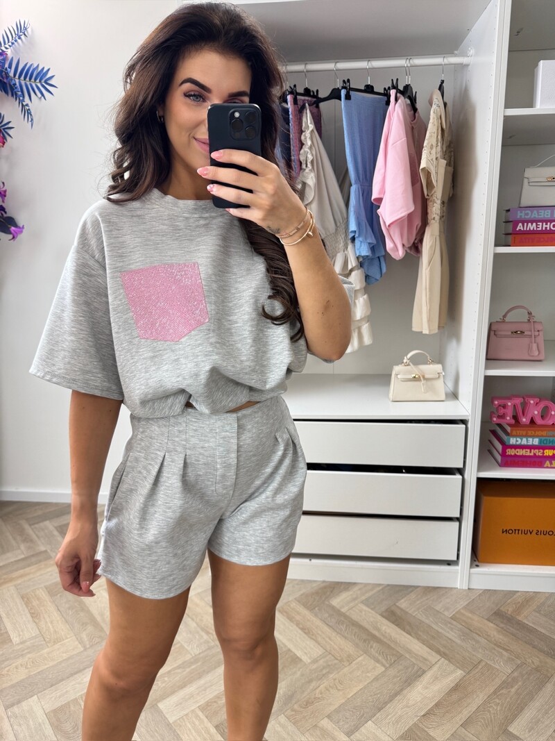 2 Delige set Donna Diamonds Grey