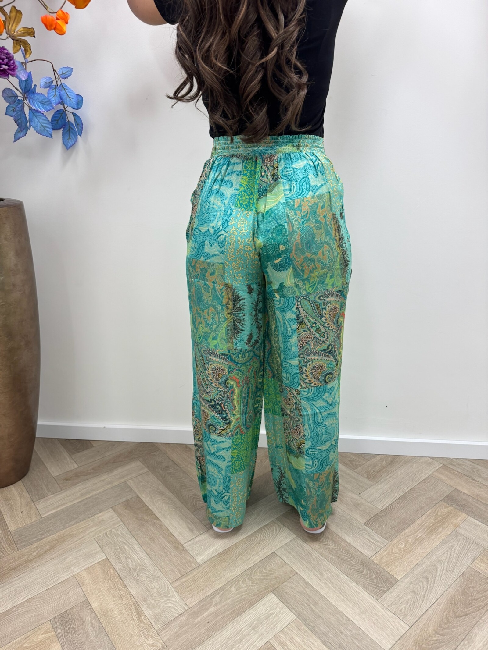 Liu-Jo Pants Green Print Liu Jo 1950