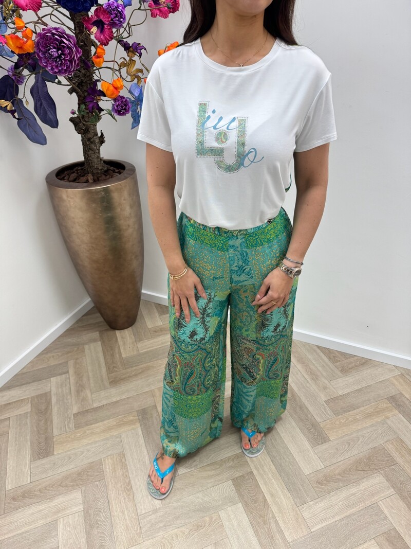 T-Shirt LJ Logo Print Back White 1947