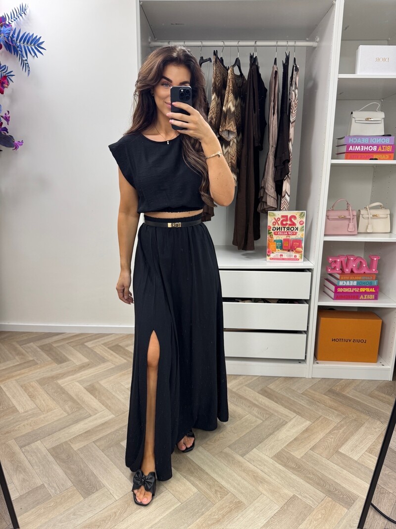 Set Long Skirt Black PRE ORDER