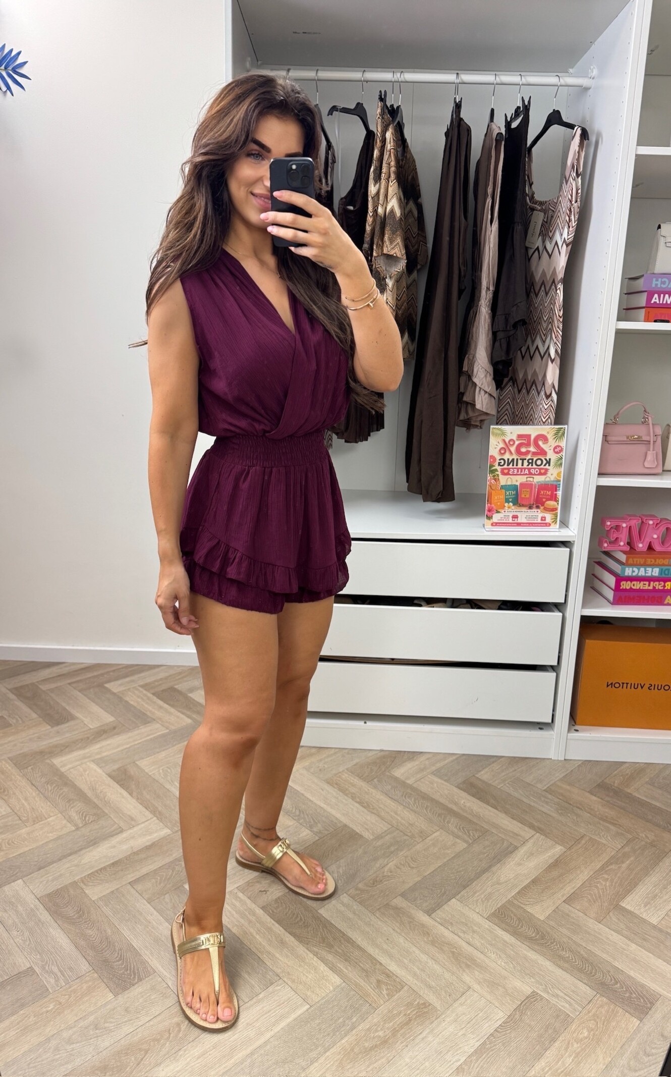 Jumpsuit Bella Ruffle Bordeaux