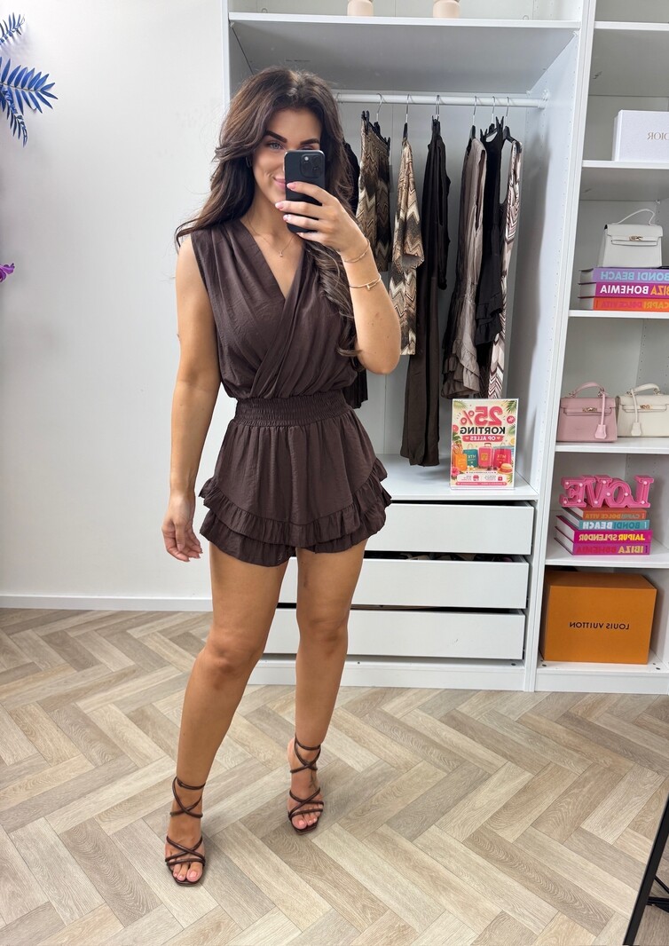 Jumpsuit Bella Ruffle Choco