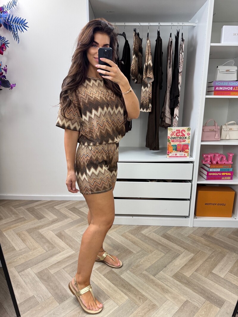 Set Lurex Zigzag Nikky Choco