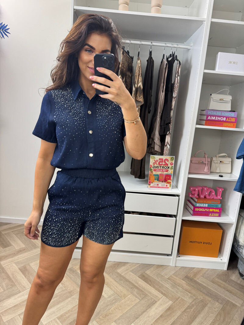 Denim  Sets Diamonds By Swan  Dark Denim R789