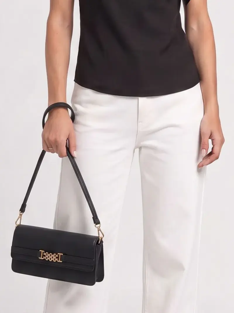 Shoulderbag Alinda Chunky Black Nikkie