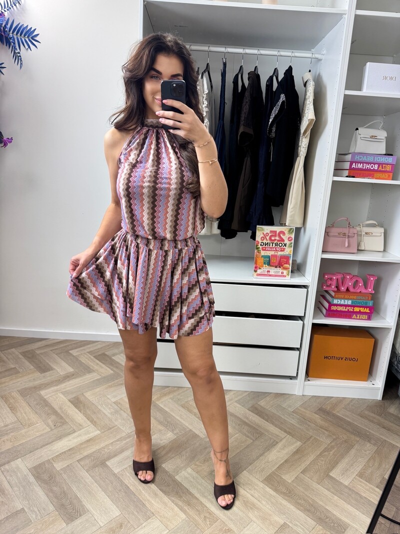 Jumpsuit May Zigzag Choco