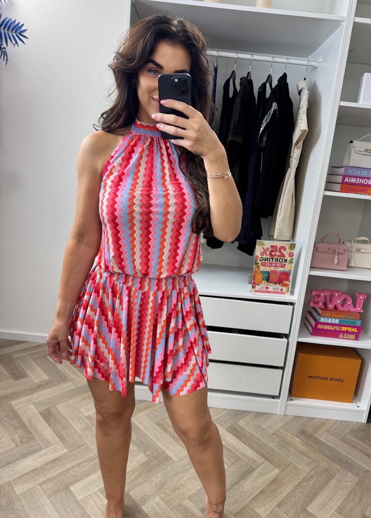 Jumpsuit May Zigzag Red