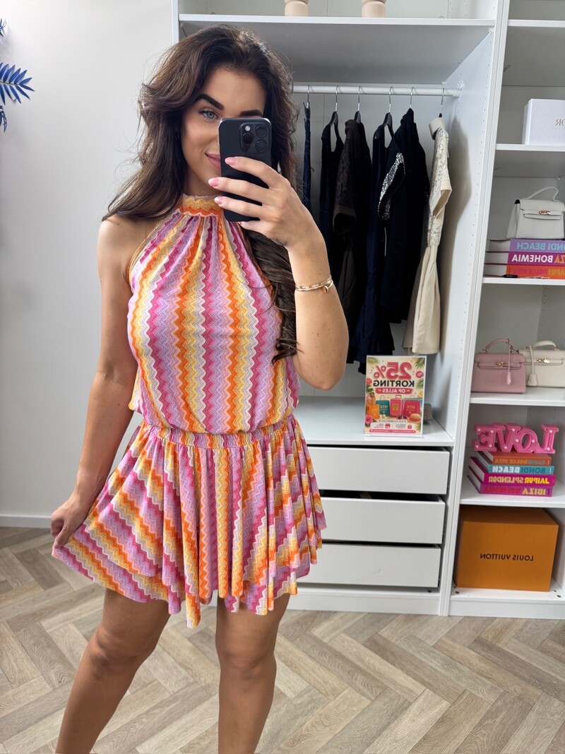 Jumpsuit May Zigzag Pink