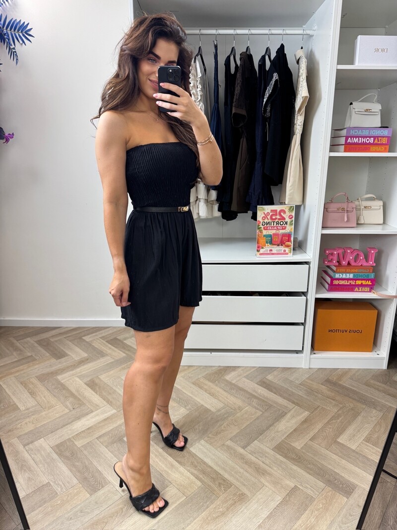 Strapless Jumpsuit Basic Black
