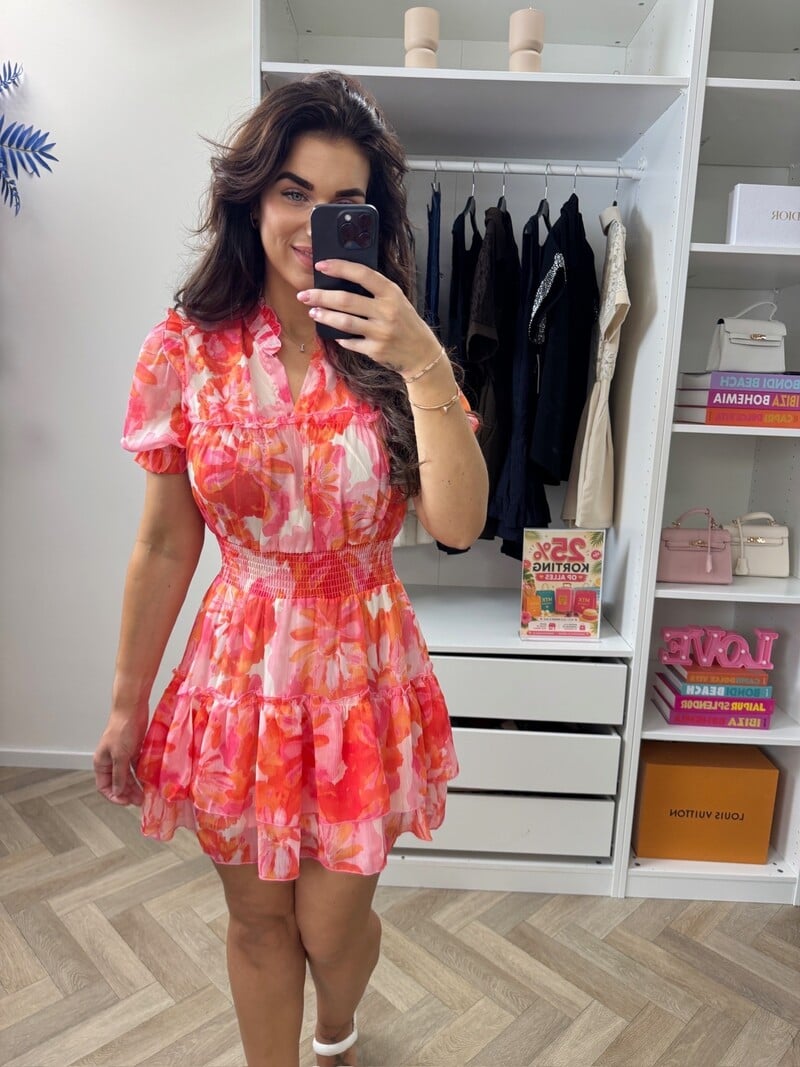 Dress Blooming Koraal CY4977A