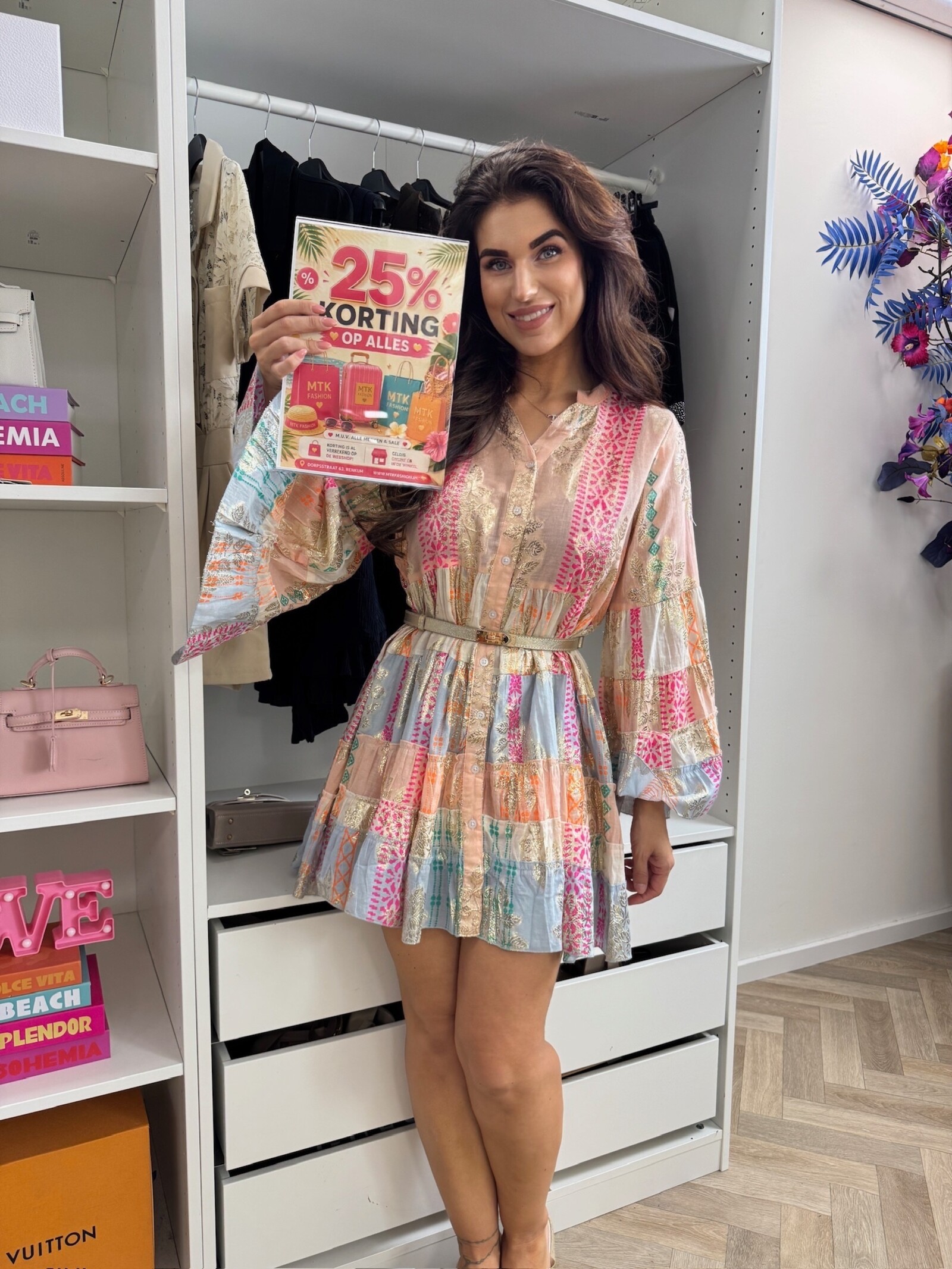 Dress Ibiza Gold Peach 9115