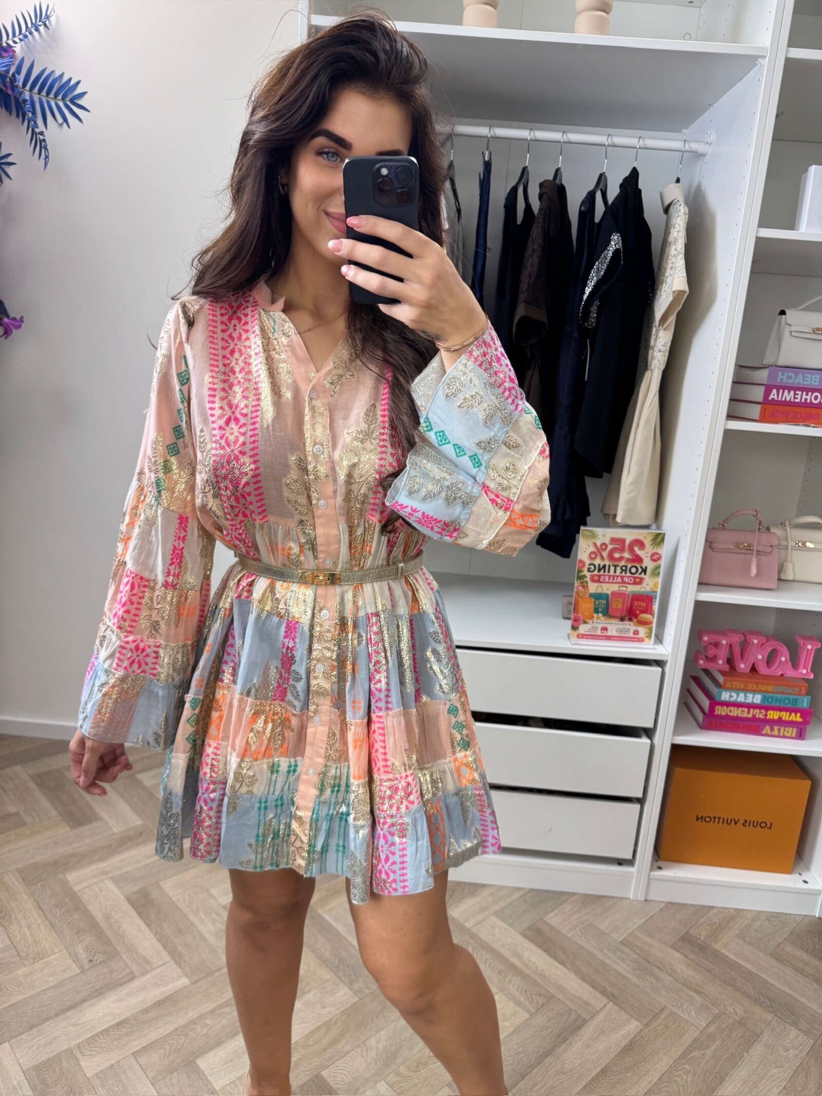 Dress Ibiza Gold  Beige 9115
