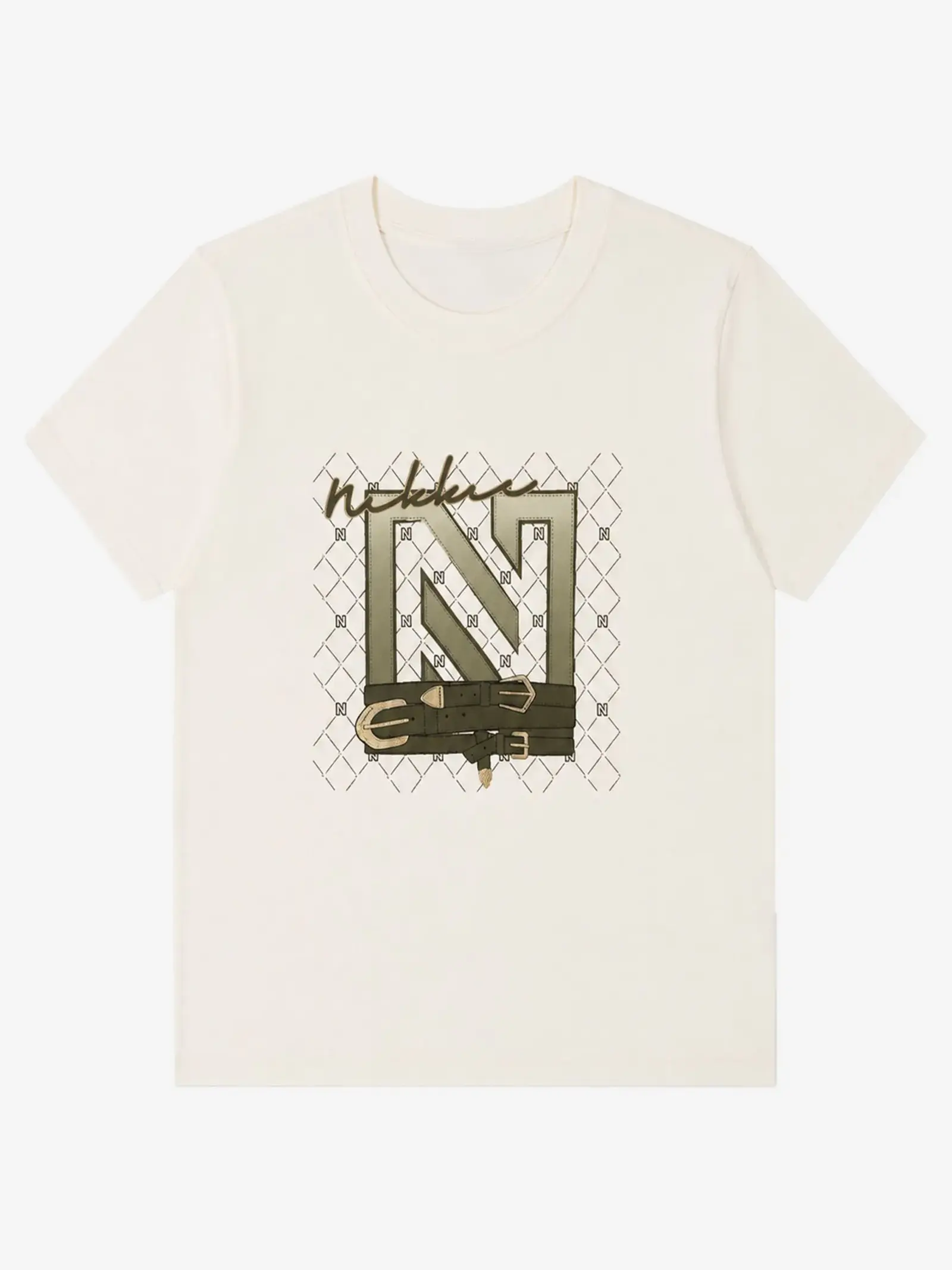 Nikkie N Chains T-shirt Star White Nikkie