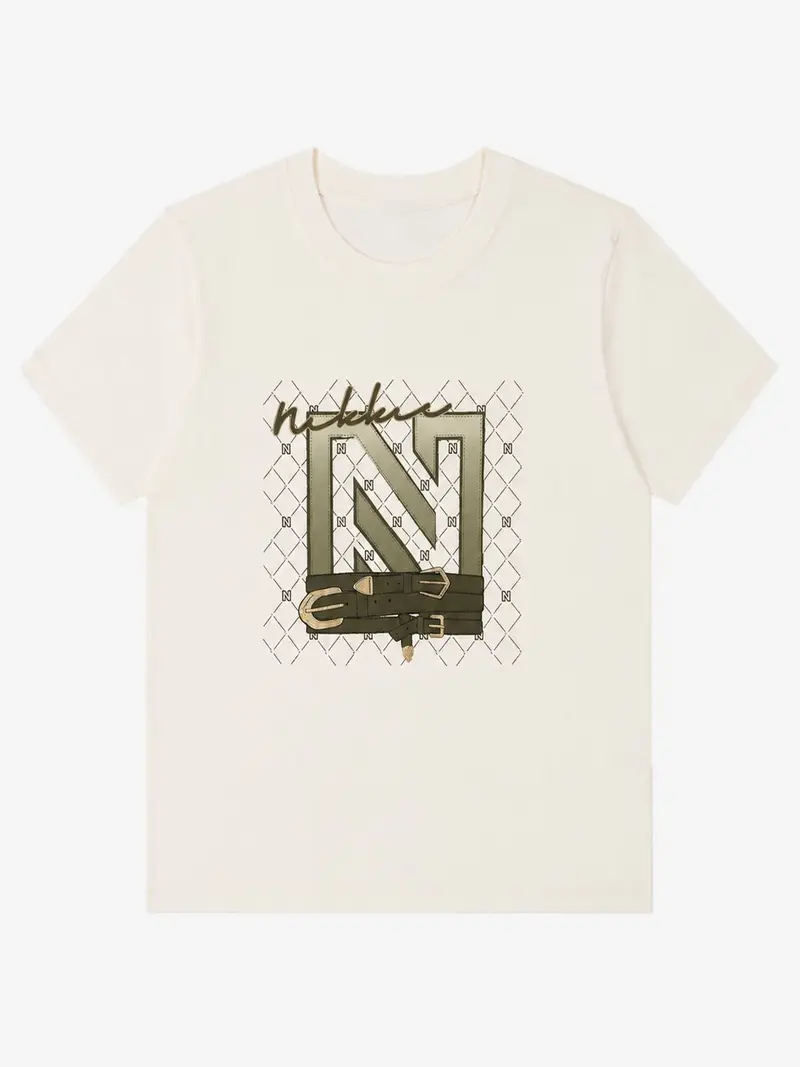 N Chains T-shirt Star White Nikkie