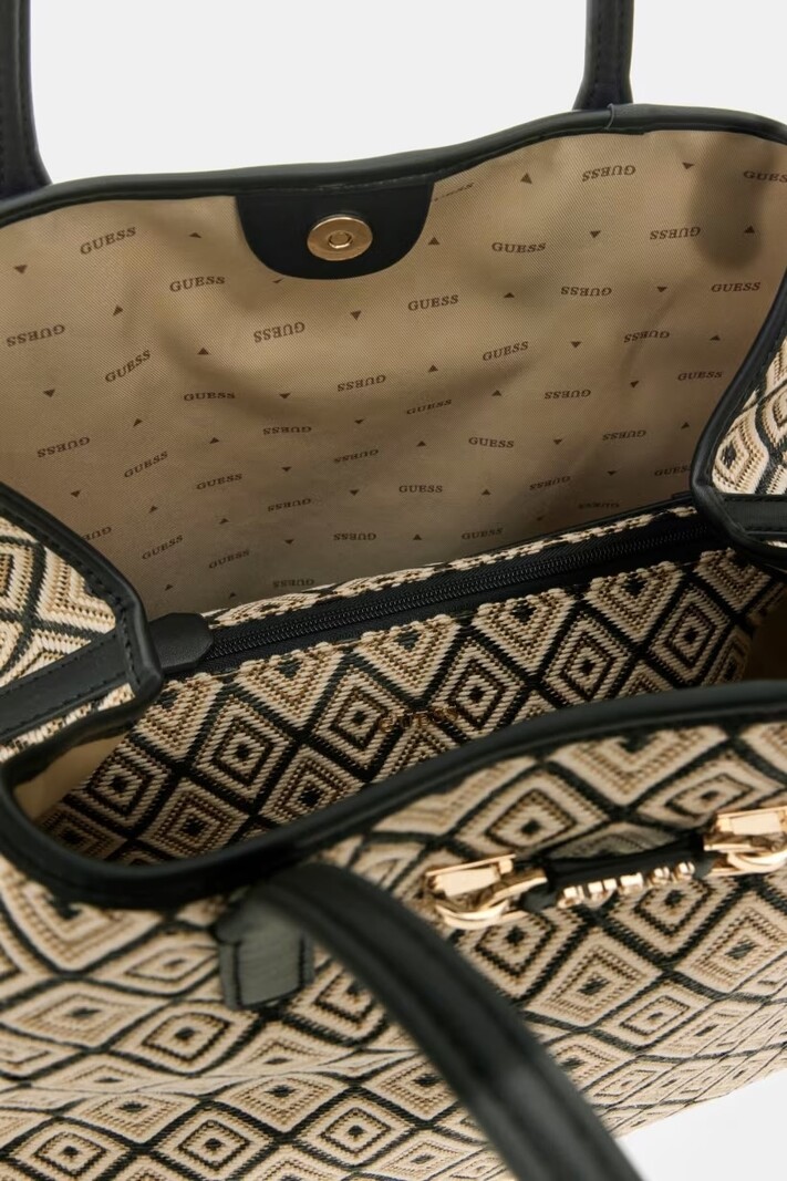 2 in 1 Tote Bag Sophia Black Guess 1161
