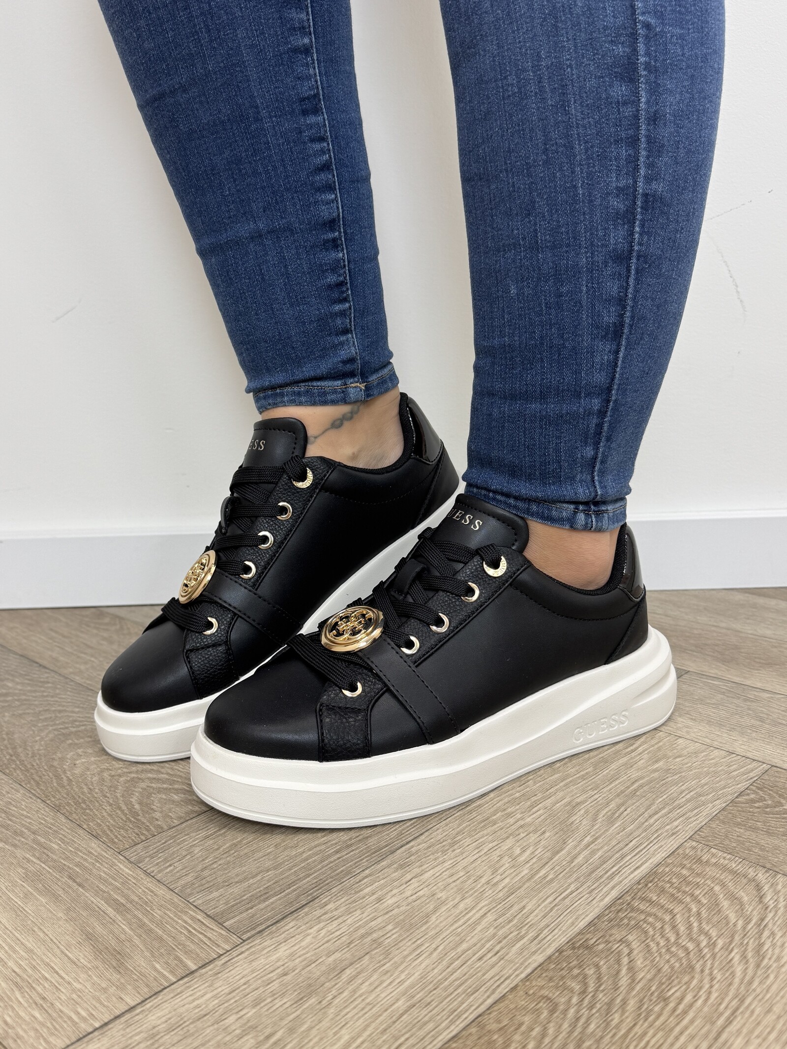 Guess Sneakers Erizo Black Gold Guess 1390