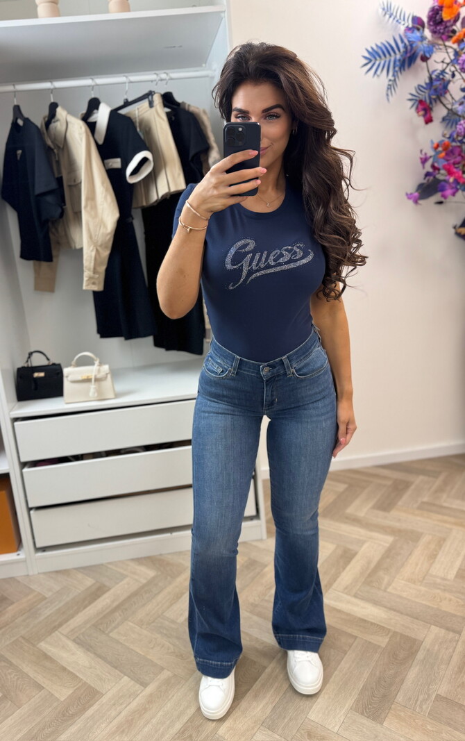 T-shirt Glitter Logo Navy 1339