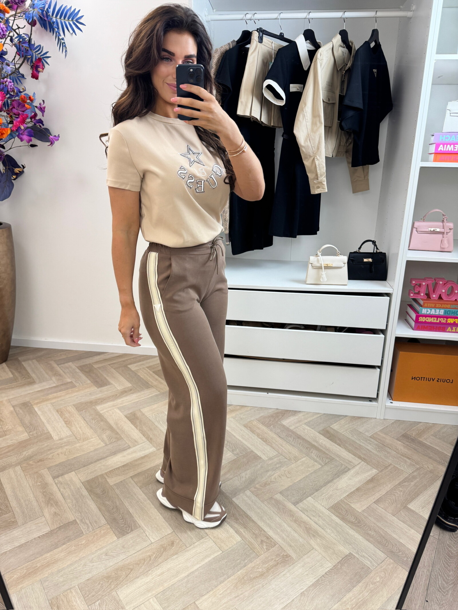 Guess T-shirt Elettra Taupe Guess 1324
