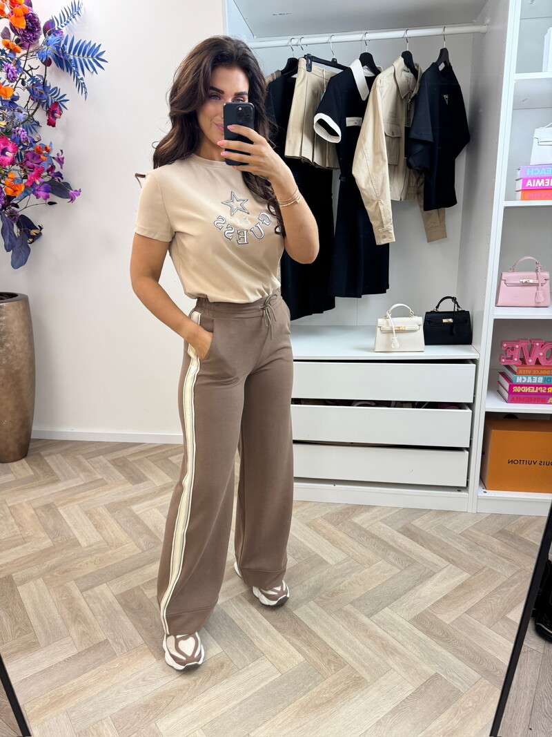 T-shirt Elettra Taupe Guess 1324