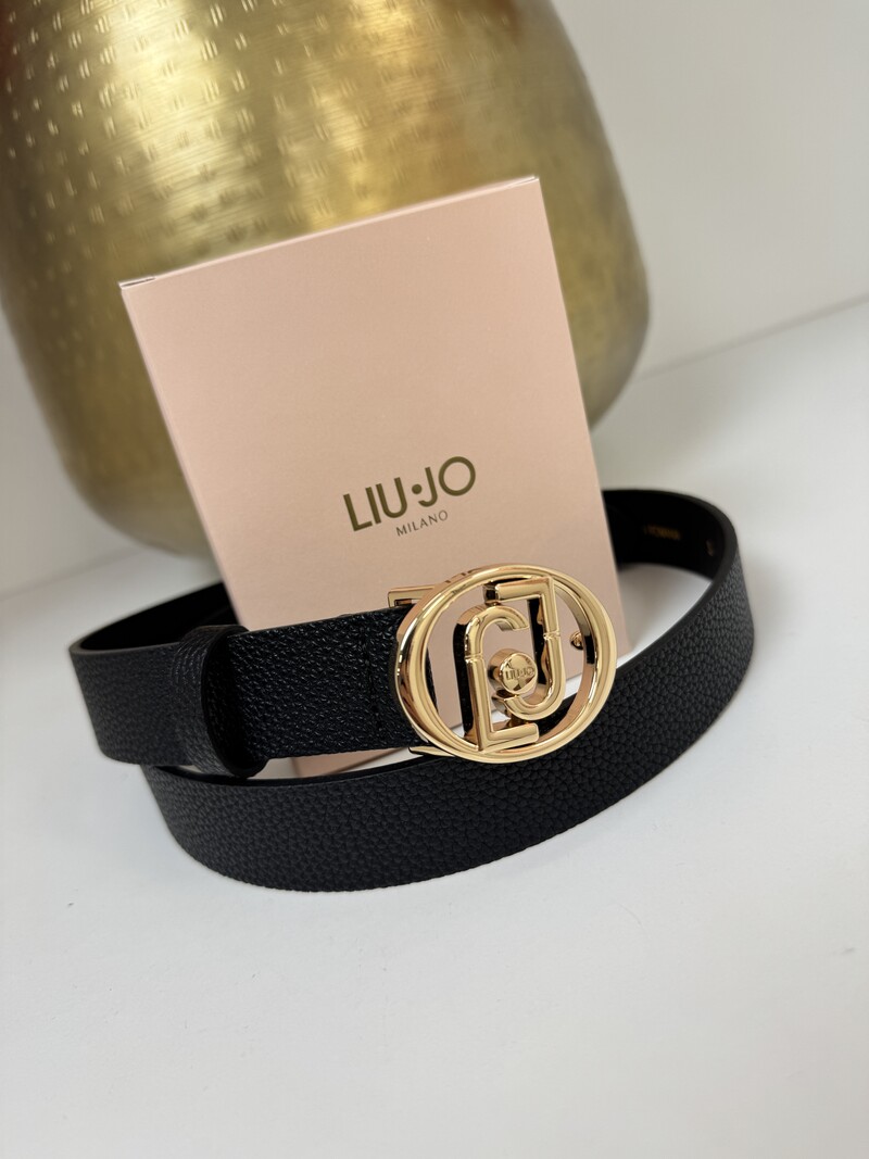Belt Hips Logo Nero Liu Jo 1992