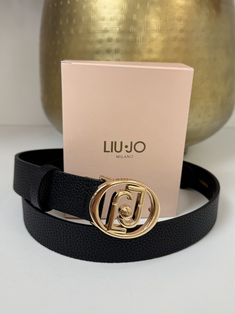 Belt Hips Logo Nero Liu Jo 1992