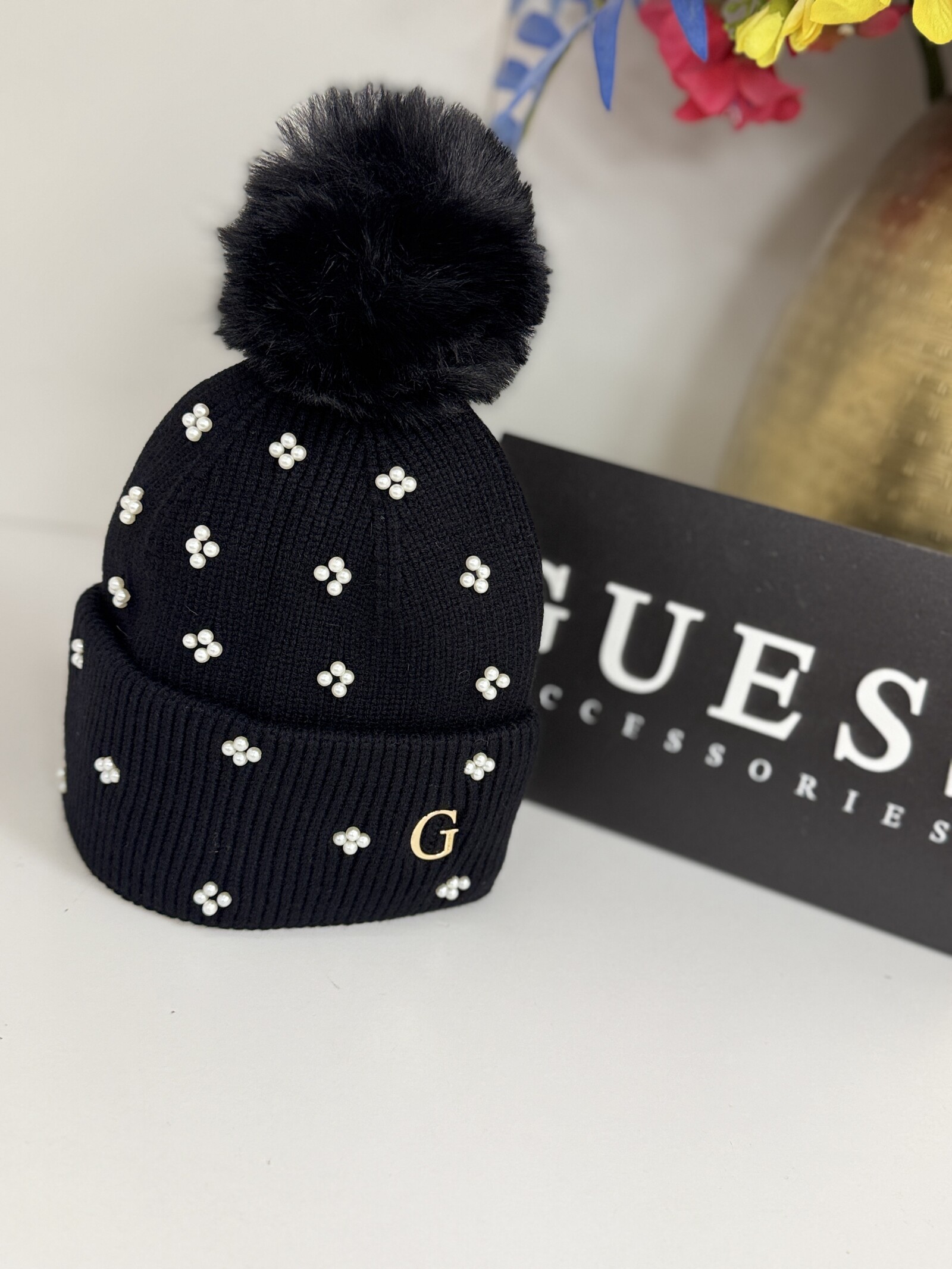 Guess Beanie Pearl Black Guess 1373