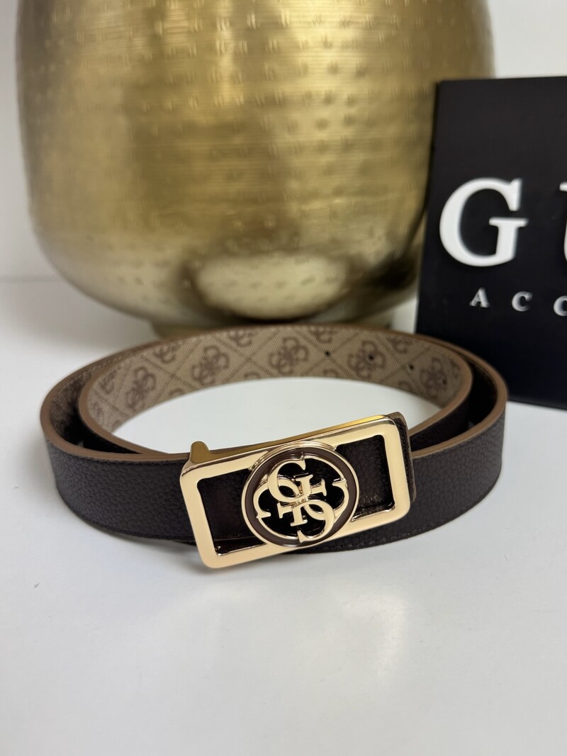2 In 1 Belt Noelle Latte Logo/Choco Guess 1356