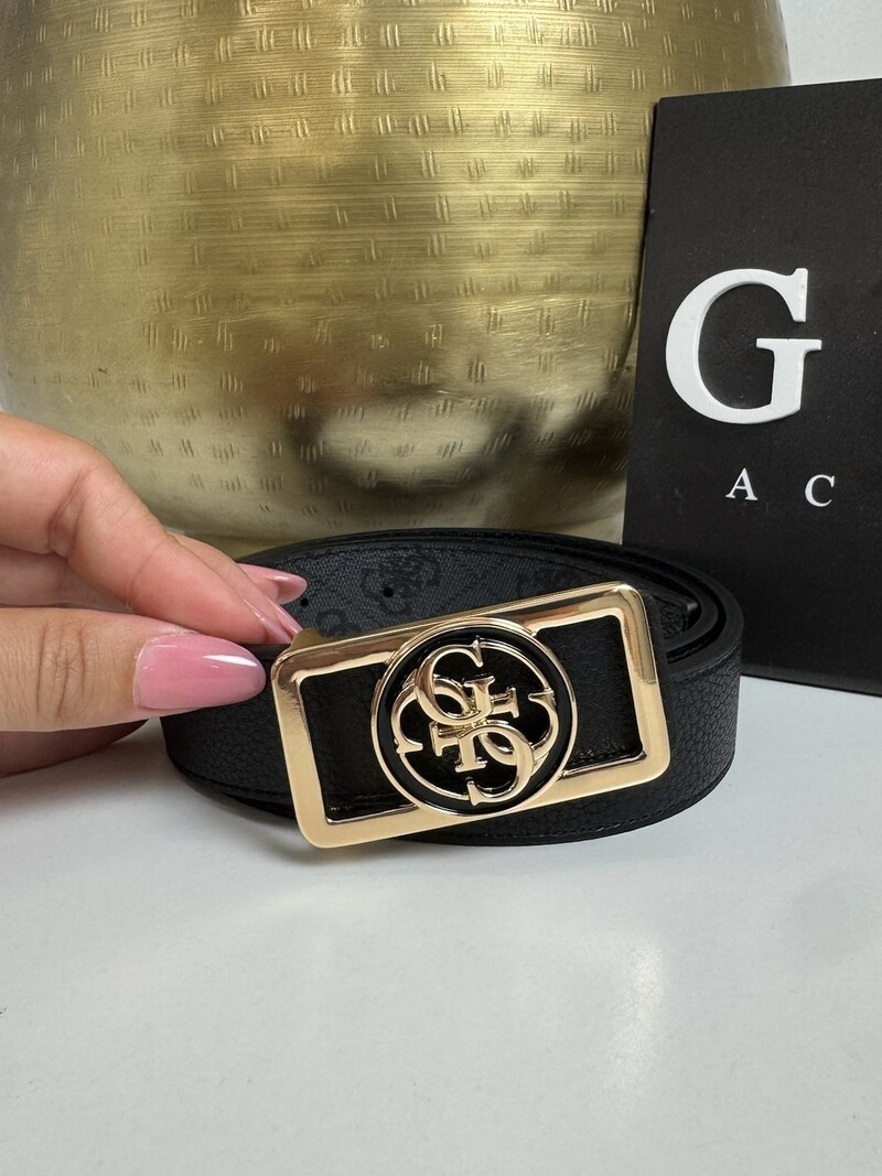 2 In 1 Belt Noelle Coal Logo/Black Guess 1355