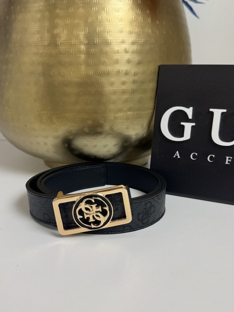 2 In 1 Belt Noelle Coal Logo/Black Guess 1355
