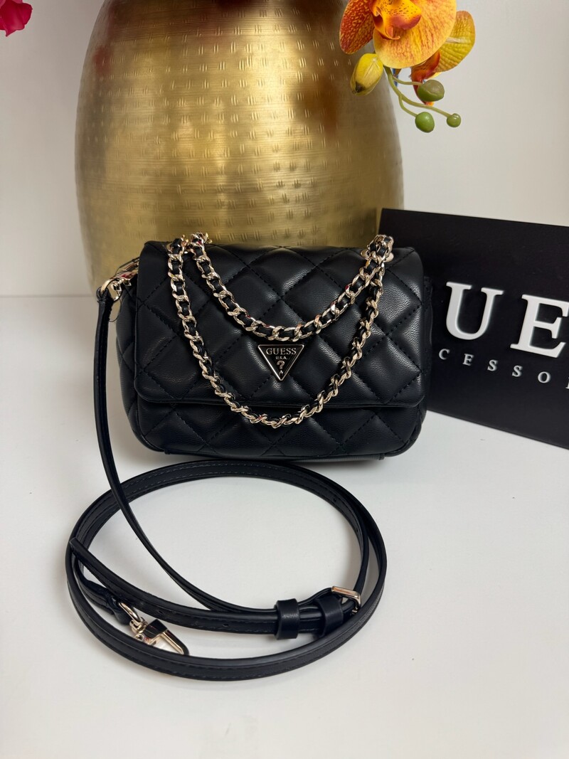 Flap bag Juliet Black Guess 1358